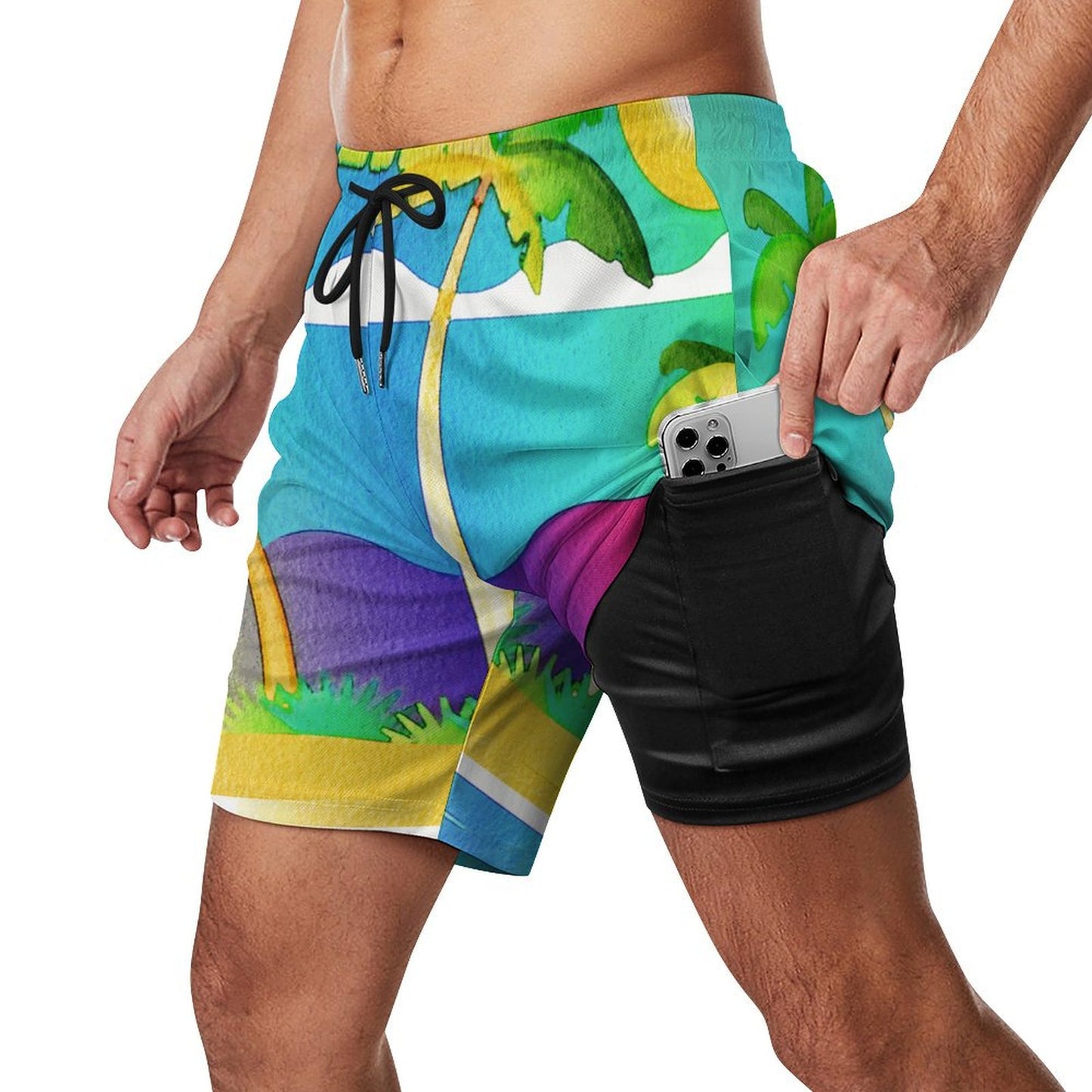 Custom Sport Beach Pants | Personalized Mesh & Milk Silk Shorts