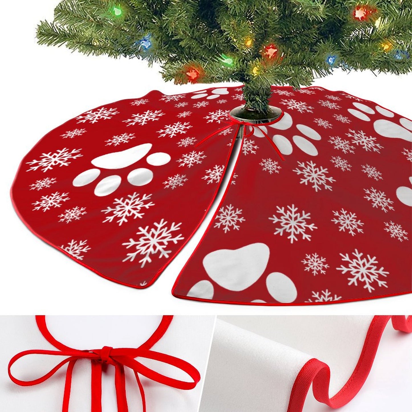 Create a Custom Photo Christmas Tree Skirt | Personalized Holiday Decor