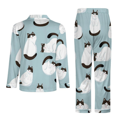 Custom Cuban Collar Pajama Set for Men | Personalized Gift