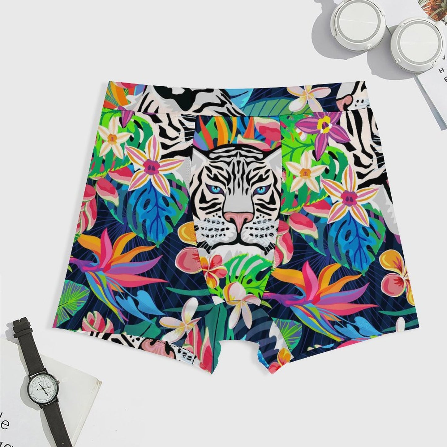 Custom Cotton Boxer Briefs | Personalized Photo Underwear for Men (DTG)