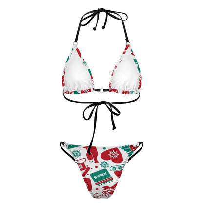 Custom Halter Bikini Set | Personalized Photo Swimwear