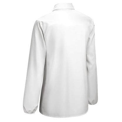 Custom Vintage V-Neck Blouse | Women's Wrinkle-Free Long Sleeve Top