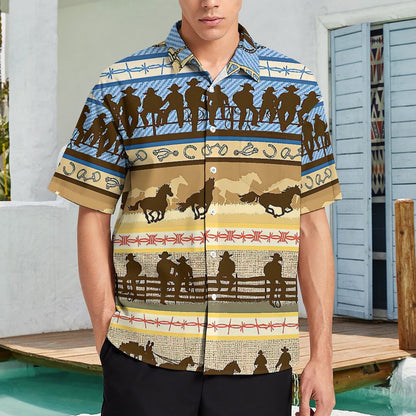 Custom Men's 4-Way Stretch Button Down Shirt | Pocket & Wrinkle-Free