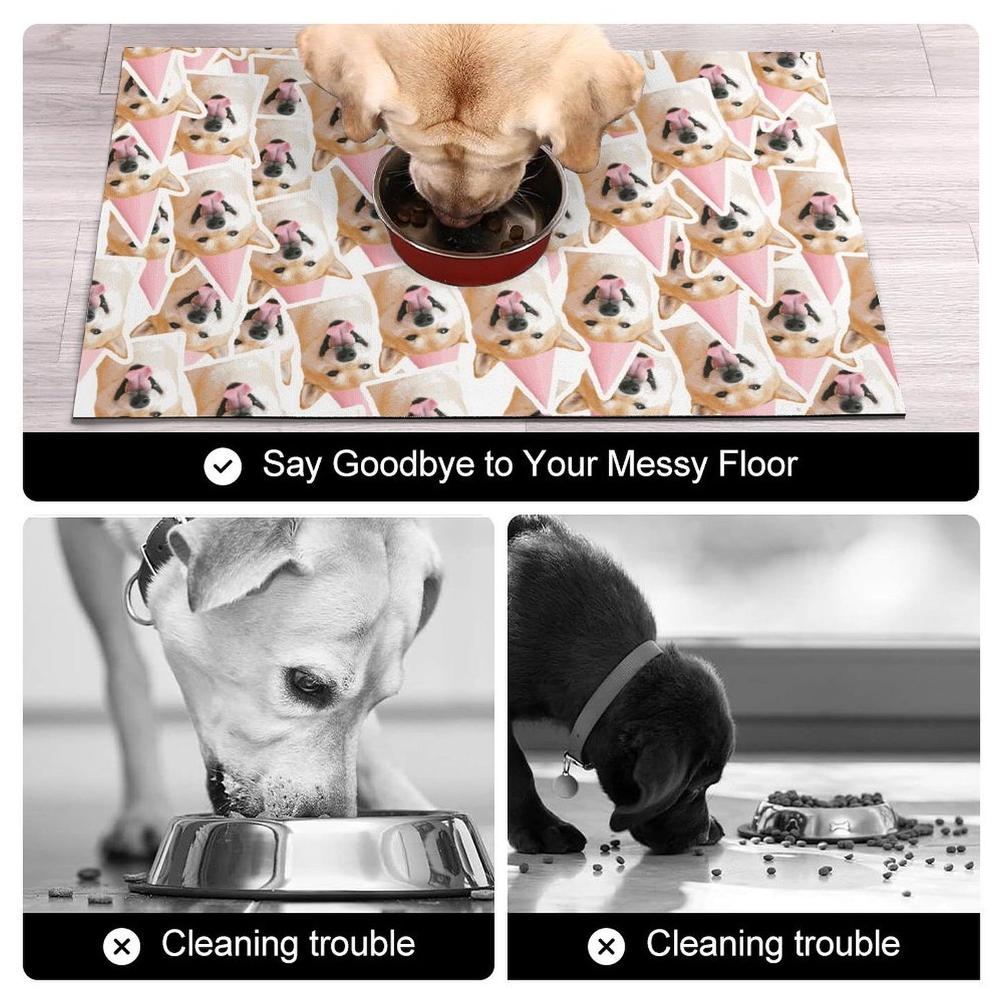Personalized Diatomite Pet Feeding Mat