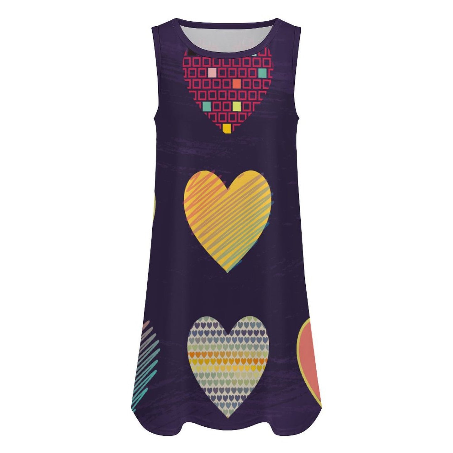Custom Women's Sleeveless Dress | Personalized Photo Long Dress