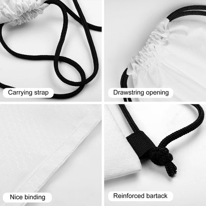 Custom Honeycomb Drawstring Backpack: Textured Cinch Sack