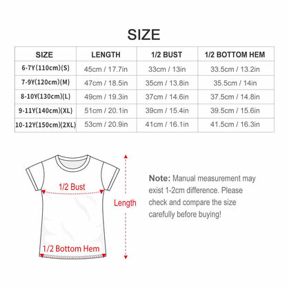Custom Youth T-Shirt | Personalized All-Over Print Kids Tee