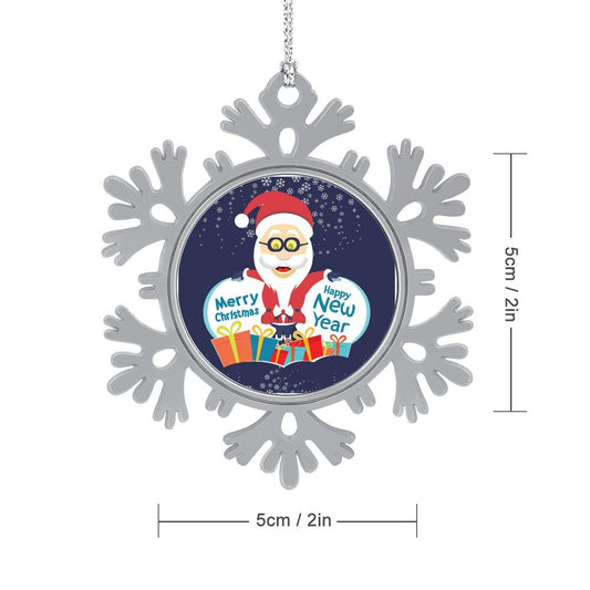 Create a Custom Metal Snowflake Ornament | Your Photo on an Alloy Keepsake