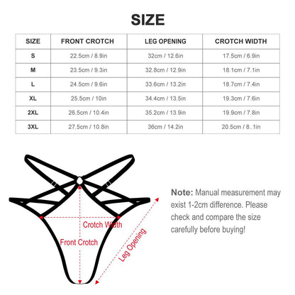 Custom Printed Sheer Mesh Face Thong Panty
