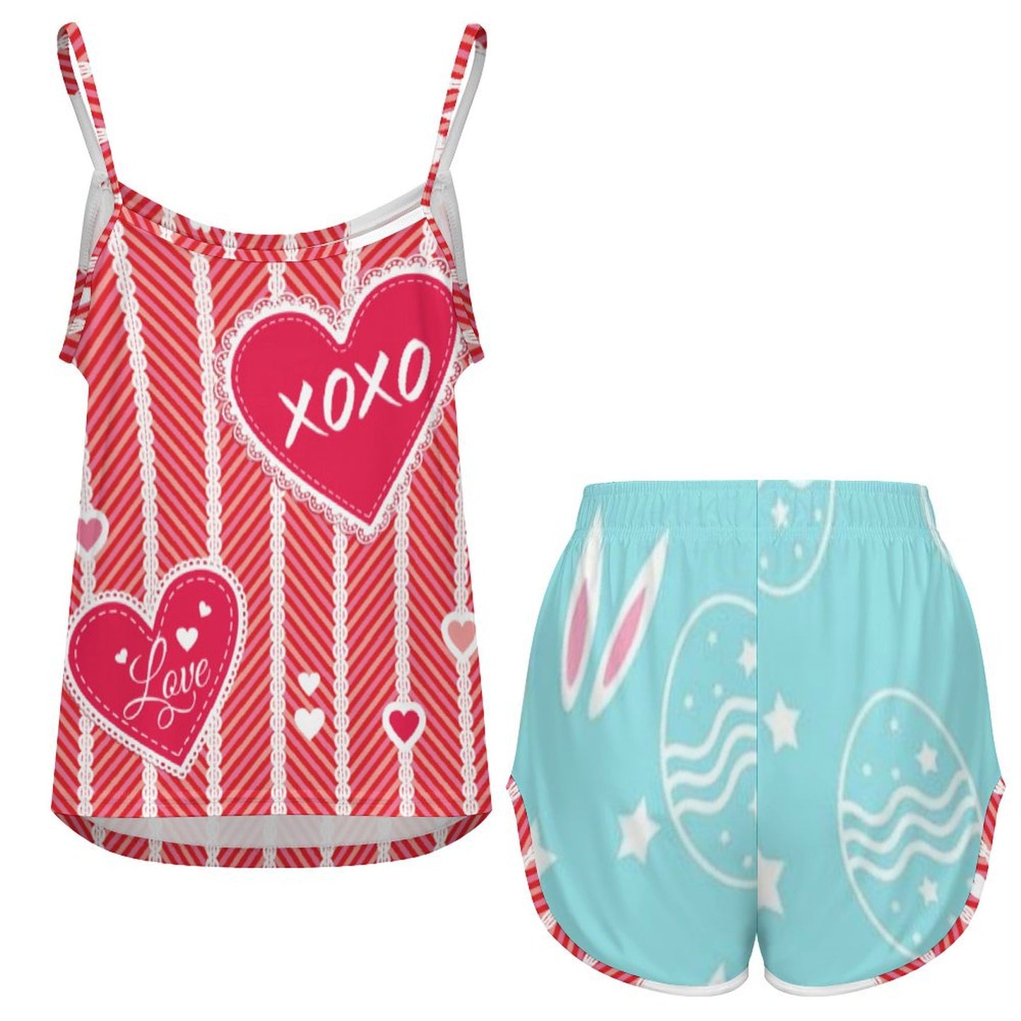 Custom Cami Pajama Set for Women | Personalized Photo Sleepwear