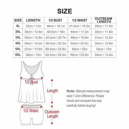 Custom Plus Size Tankini with Boyshorts | Your Design Here