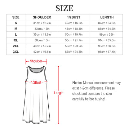 Custom Women's Sleeveless Dress | Personalized Photo Long Dress