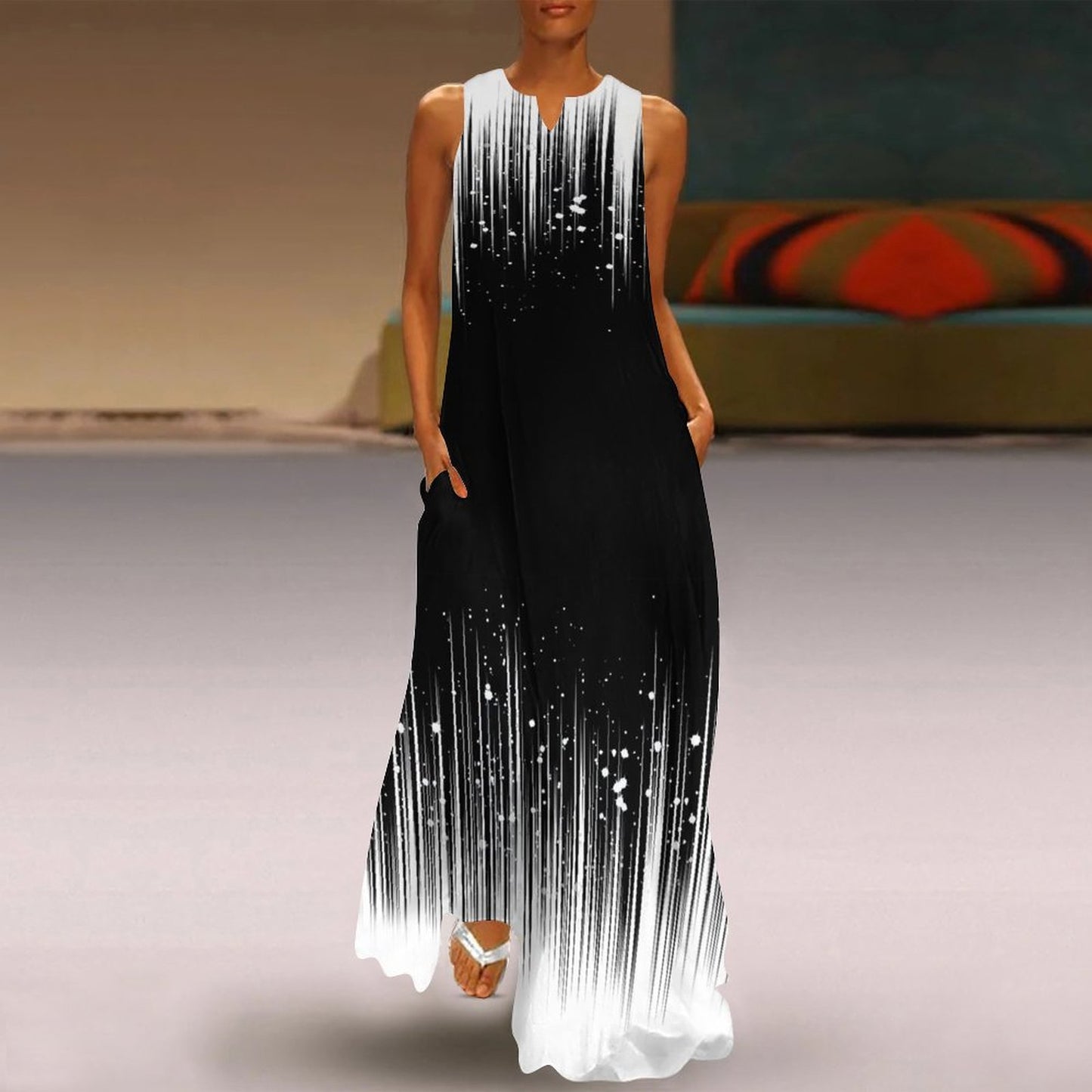 Custom Sleeveless Slim-Fit Maxi Dress | Versatile Ankle-Length Gown