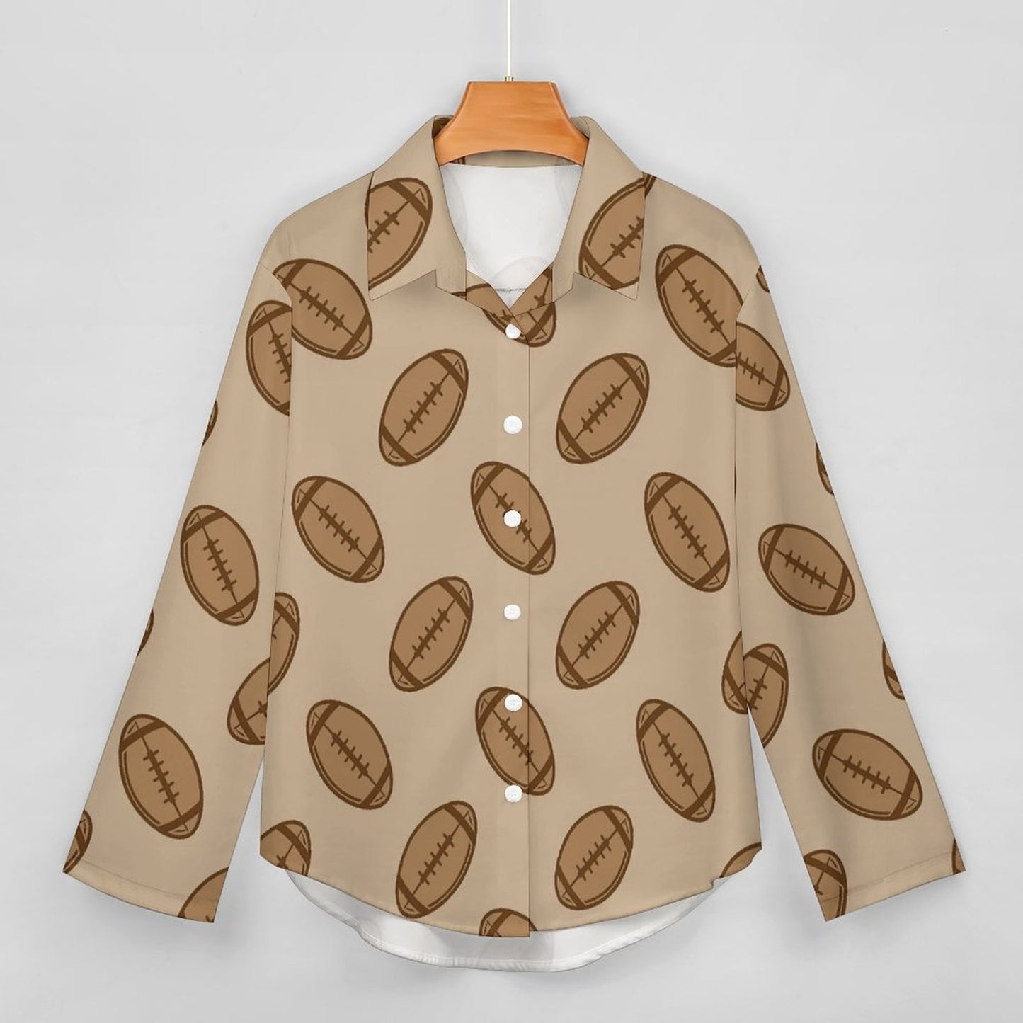 Custom Asymmetric Hem Long Sleeve Shirt | Plus Size S-8XL Artistic Top