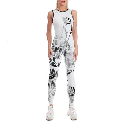 Custom Yoga Jumpsuit | Personalized Zip-Back One-Piece Training Unitard