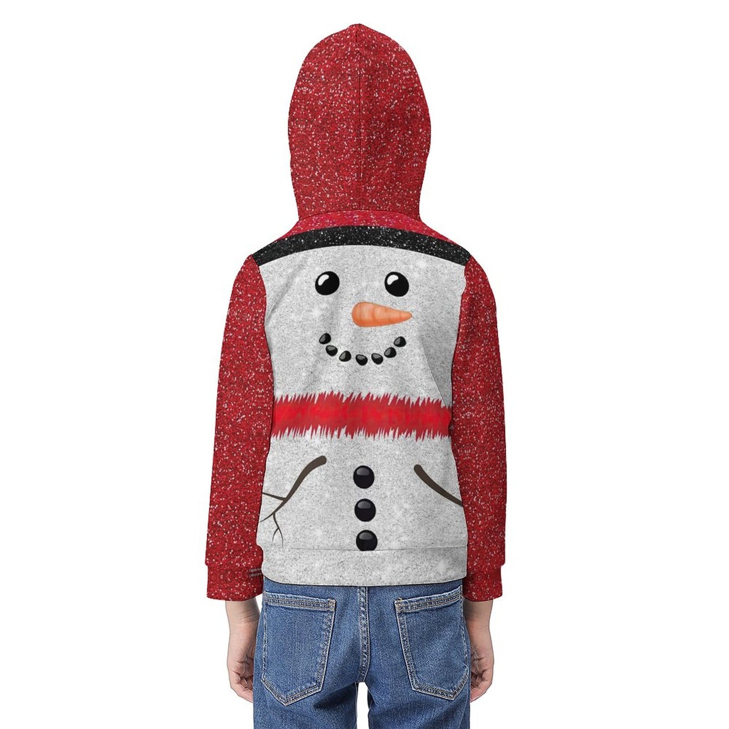 Custom Kids Brushed Fleece Hoodie | Soft Warm Pullover (Age 6-12)