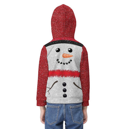 Custom Kids Brushed Fleece Hoodie | Soft Warm Pullover (Age 6-12)