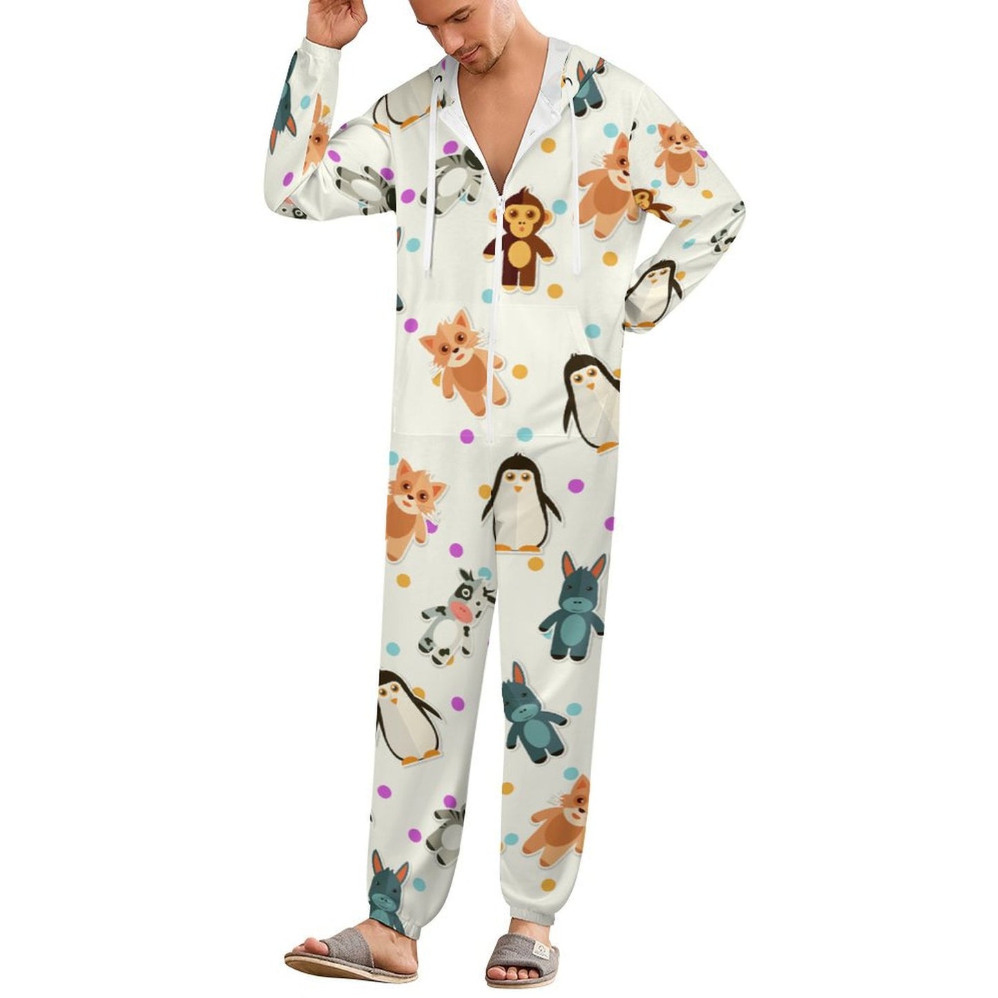Custom Hooded Onesie for Adults | All-Over Print Jumpsuit