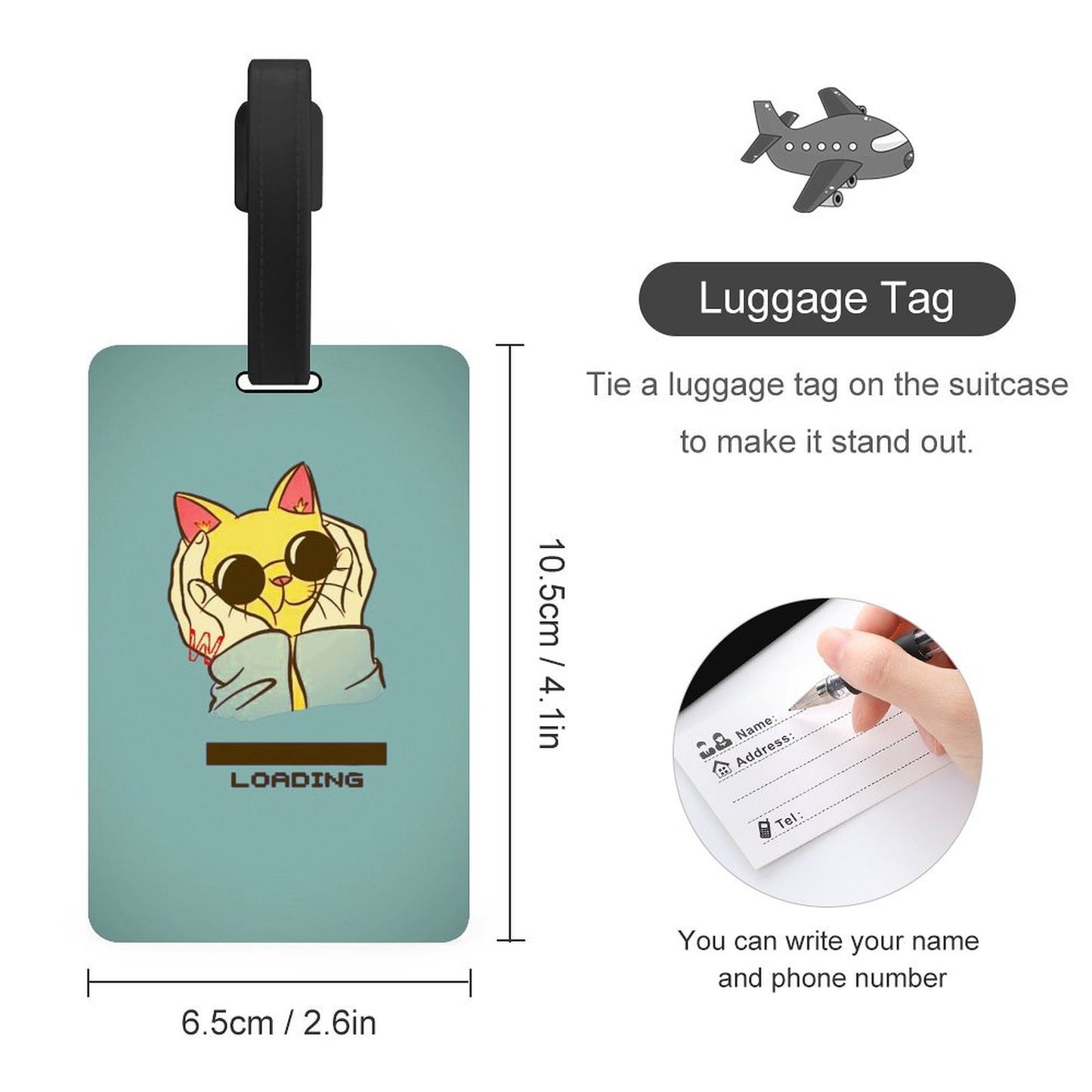 Custom Luggage Tag | Personalized & Durable TPU Bag Tag