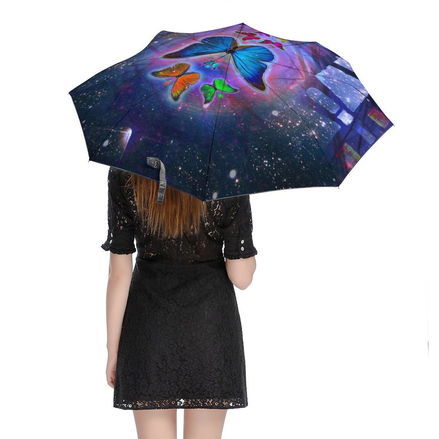 Custom Photo Umbrella | Auto Open Close 3-Fold UV Protection Umbrella