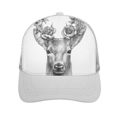 Custom Mesh Baseball Cap | Personalized Curved-Brim Trucker Hat