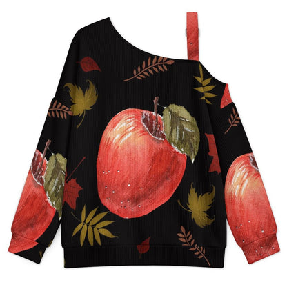 Custom Women's Off-Shoulder Sweater with Soft Knit Fabric