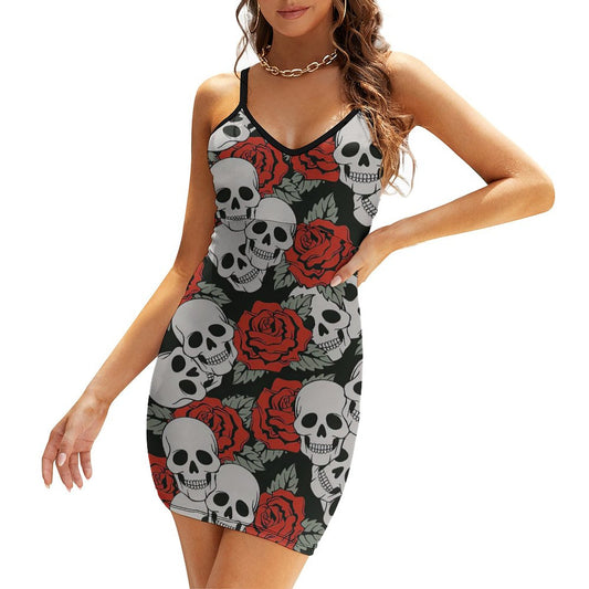 Custom Sexy Bodycon Spaghetti Strap Mini Dress | Sculpting Stretch Fit