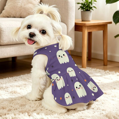 Pet Dress Purple, Ghost, Cartoon
