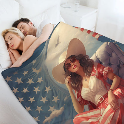 Personalized Photo Flannel Blanket - Ultra Soft Custom Throw - Upload Your Image!