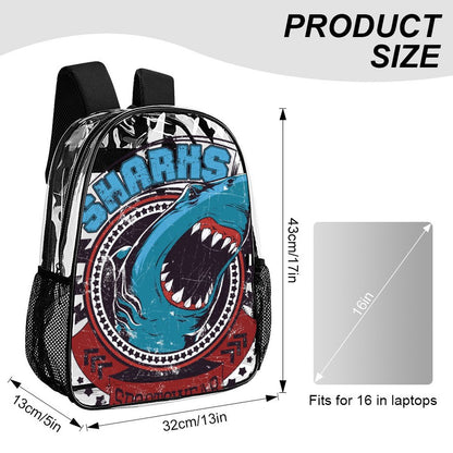 Custom Clear PVC Backpack (17-Inch) | Personalized Corporate Gift Bag