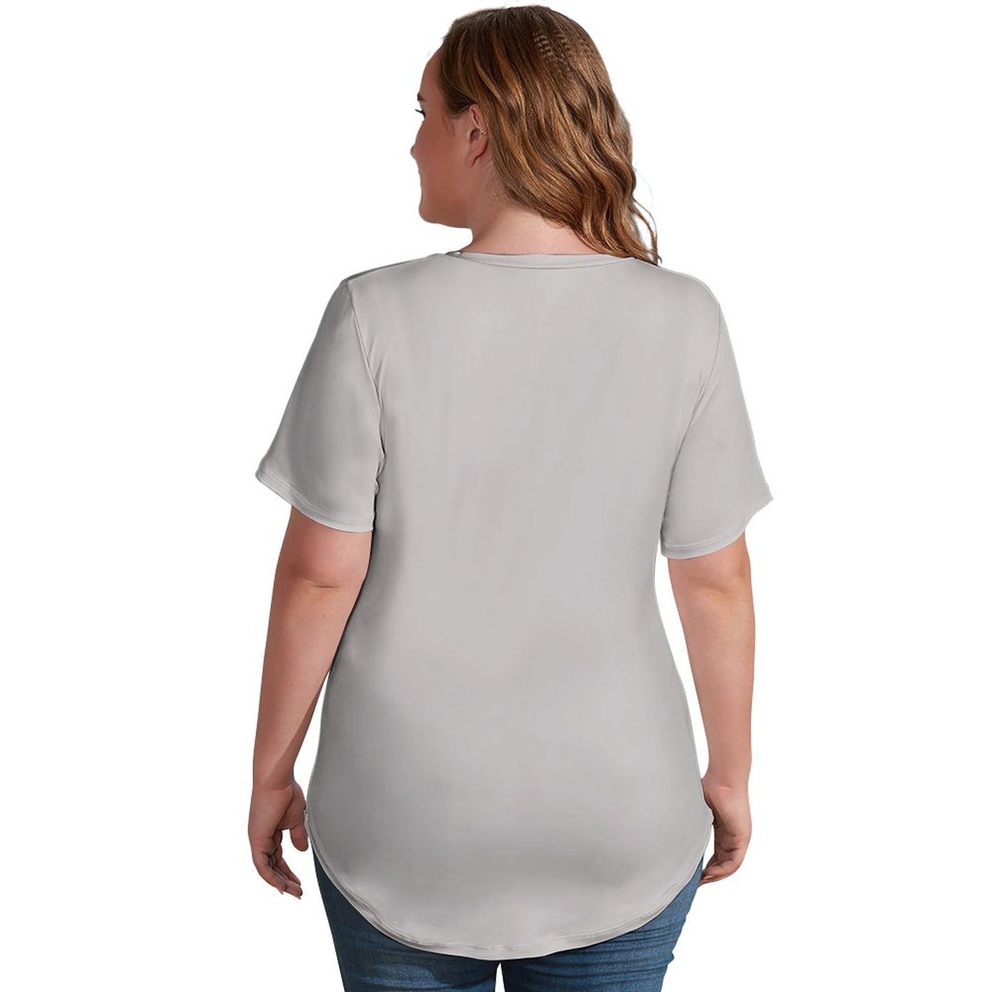 Custom Women's Relaxed Fit V-Neck T-Shirt