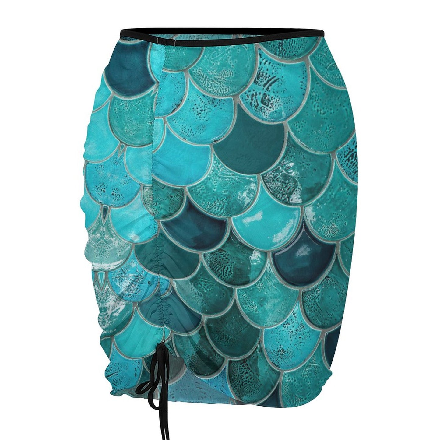 Custom Print Sheer Skirt | Personalized Mesh Beach Cover-Up