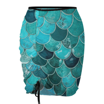 Custom Print Sheer Skirt | Personalized Mesh Beach Cover-Up