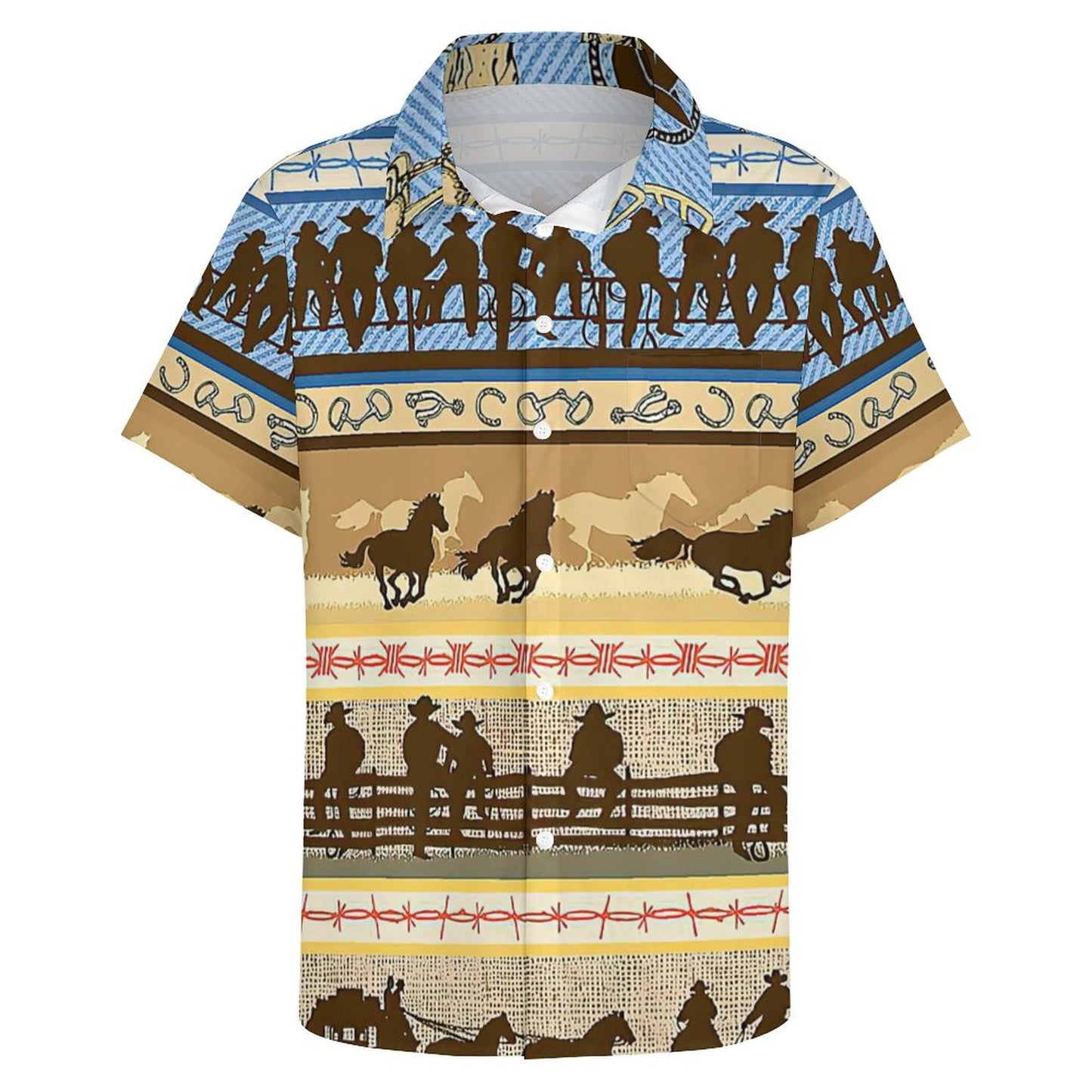 Custom Men's 4-Way Stretch Button Down Shirt | Pocket & Wrinkle-Free