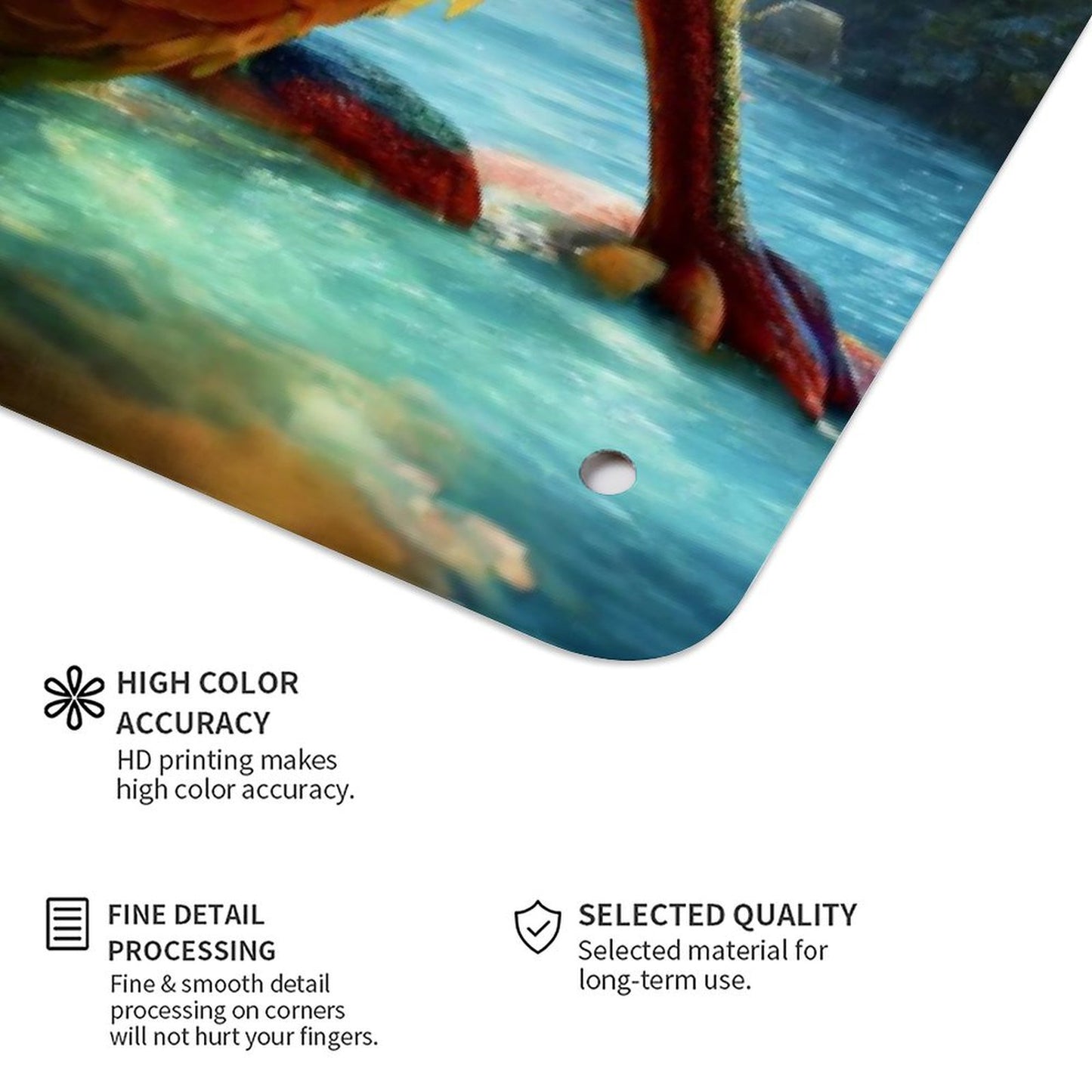 Custom Vertical Folded Edge Tin Sign: Durable UV-Printed Art for Any Space (30x20cm)