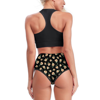 Custom Yoga Shorts | Personalized High-Waist Workout Shorts with Full Print