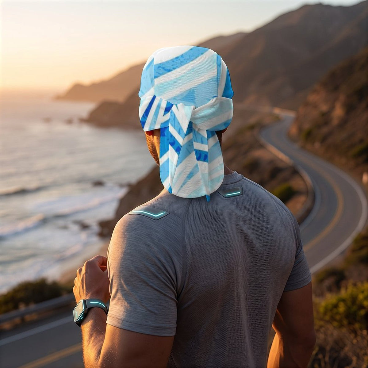 Custom Cycling Neck Gaiter - Breathable Mesh Face Mask for Outdoor Sports