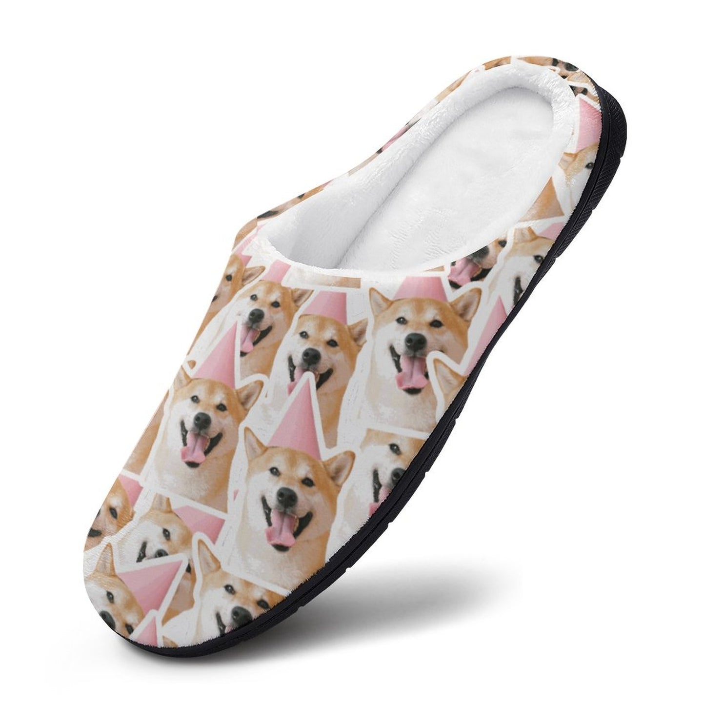 Custom Men's House Slippers | Personalized Warm Cotton Scuffs