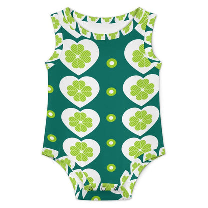 Custom Sleeveless Baby Romper in Pure Cotton with Personalized Printing