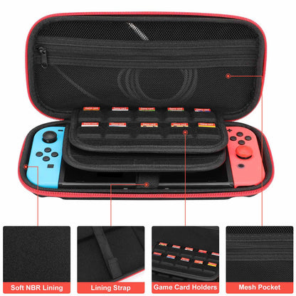 Custom Switch Carrying Case | Protective EVA Shell & 20-Game Holder