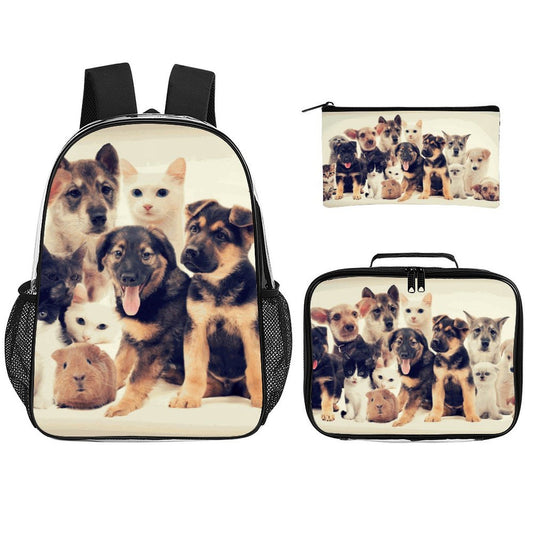 Custom Clear PVC Backpack Set — Personalized 3-Piece Transparent Bag Bundle