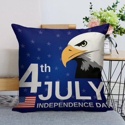 Personalized Faux Linen Throw Pillow Covers (Set of Two)