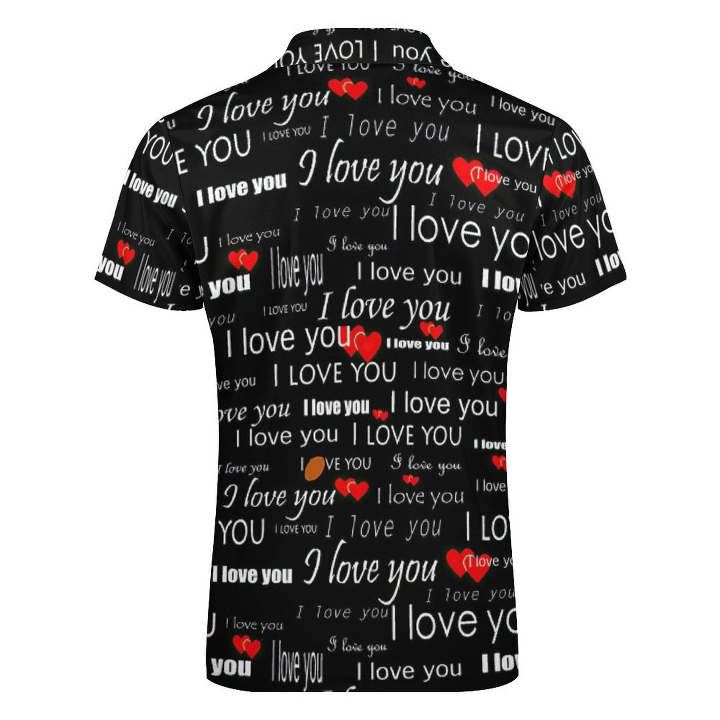 Custom All-Over Print Polo Shirt | Personalized Quarter-Zip Golf Shirt