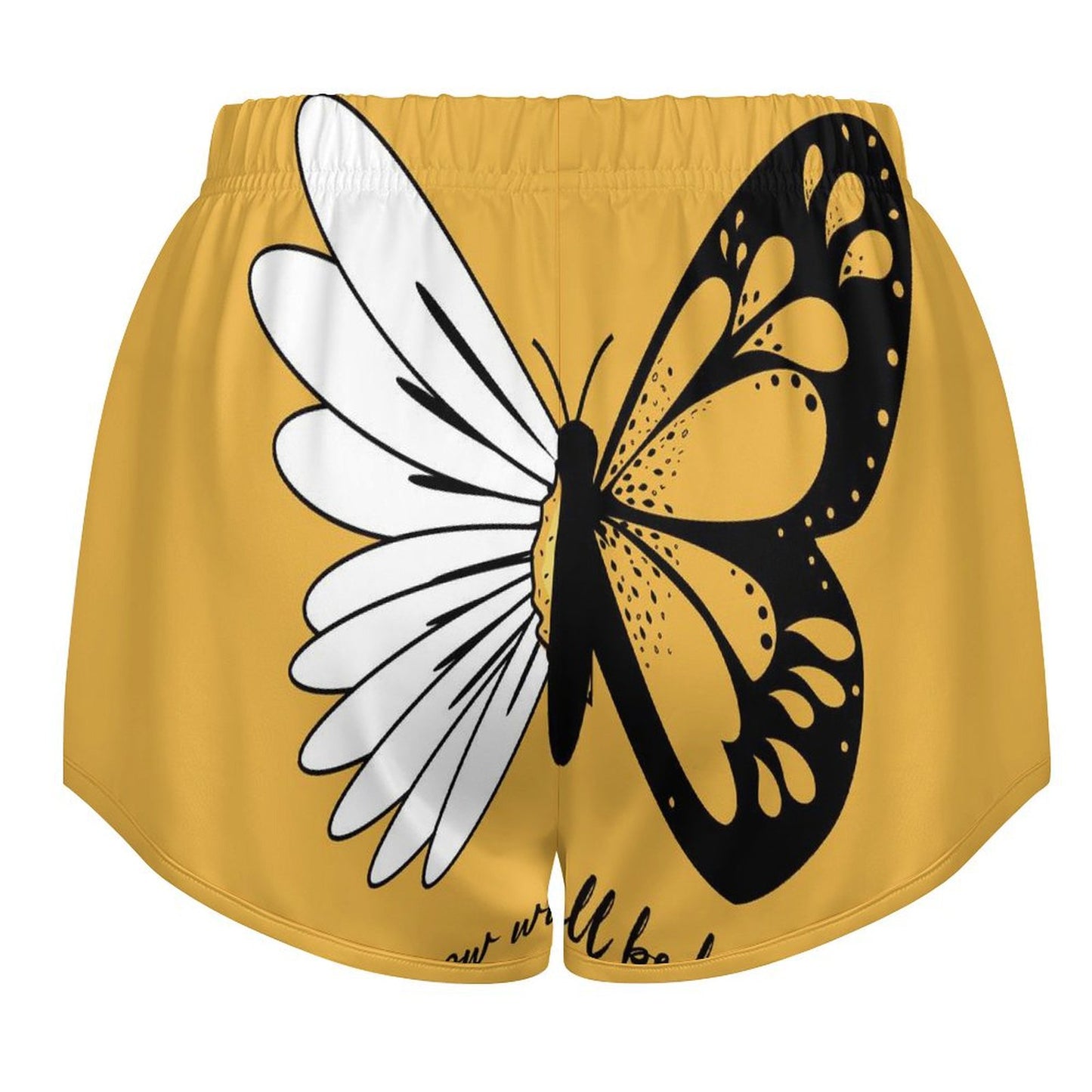 Custom Women's Sport Shorts | Personalized Milk Silk Gym Shorts