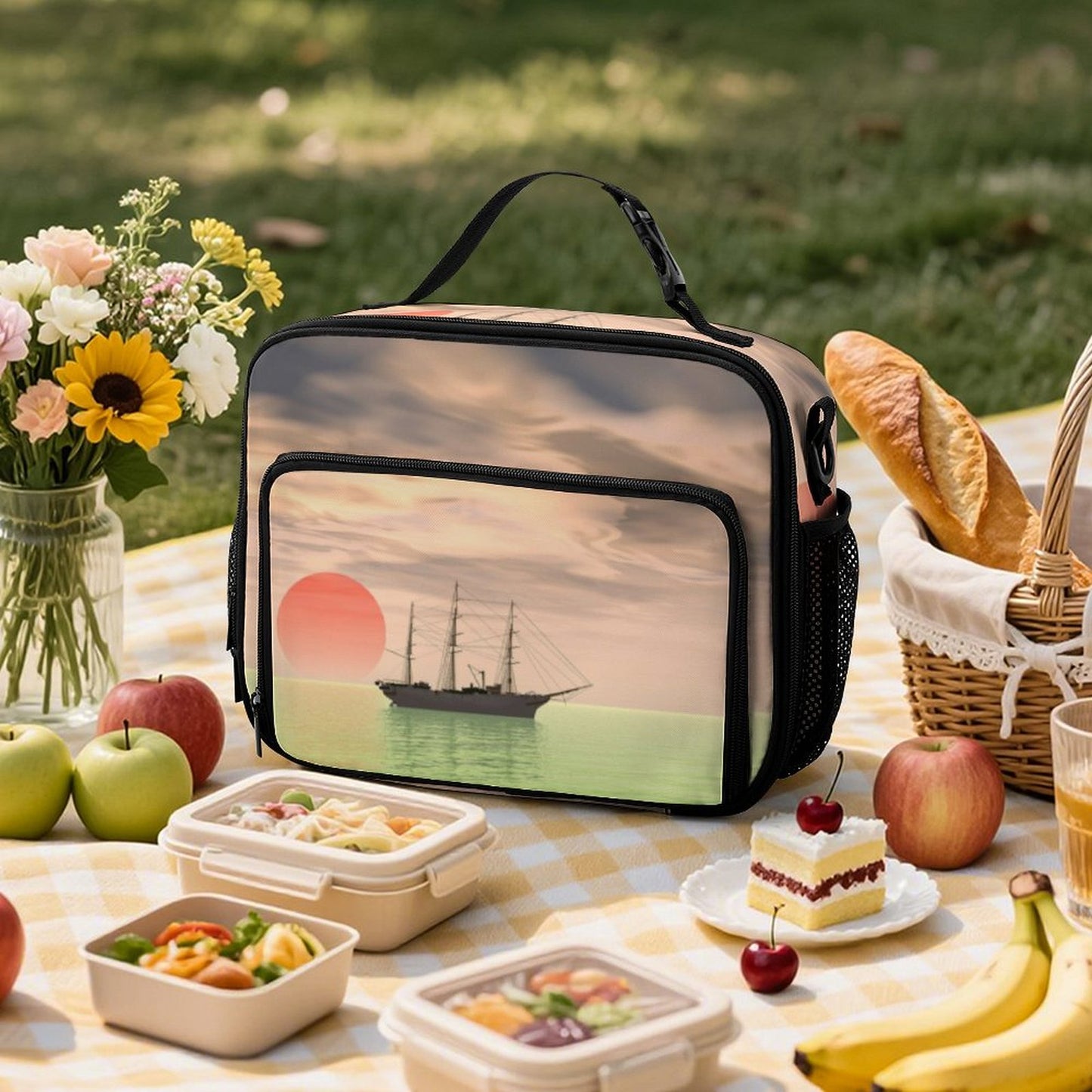 Custom Insulated Lunch Bag | Personalized Large Capacity Meal Tote