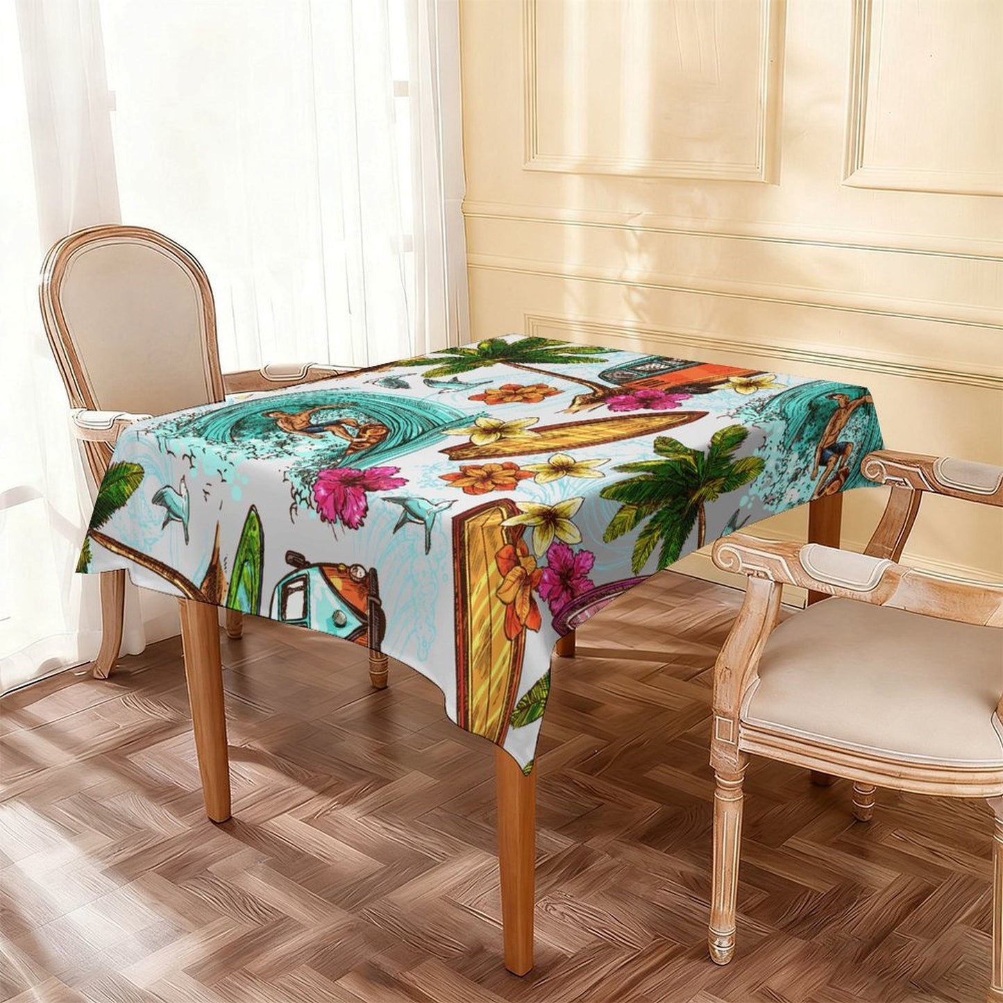 Custom Square Tablecloth | Waterproof Oxford Table Cover
