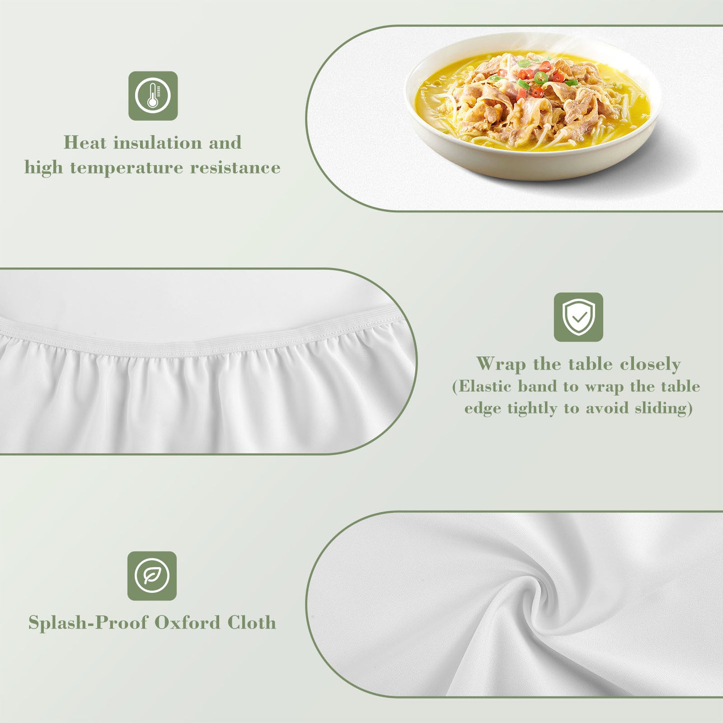 Custom Fitted Oval Tablecloth | Personalized Waterproof Table Cover