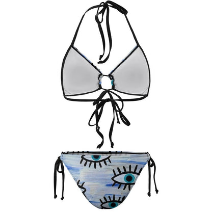 Custom Ruched Tie-Side String Bikini | Adjustable Coverage Set