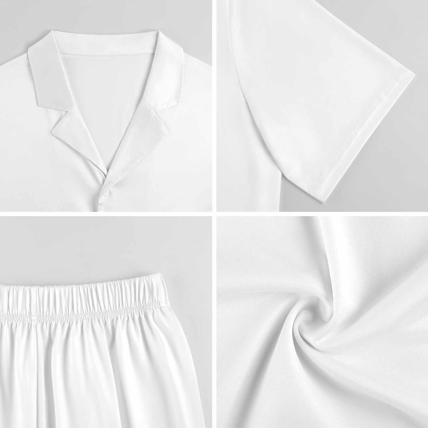Custom Women's Short Pajama Set | Personalized Photo Milk Silk Sleepwear