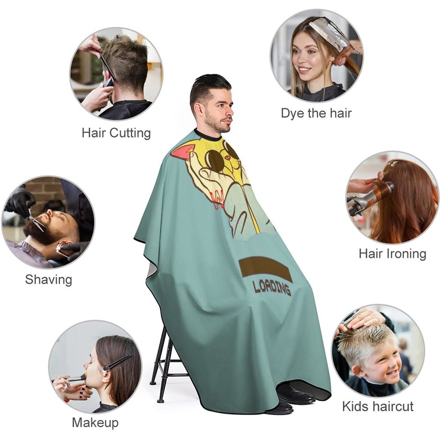 Custom Barber Cape with Logo | Personalized Salon & Hair Cutting Cape